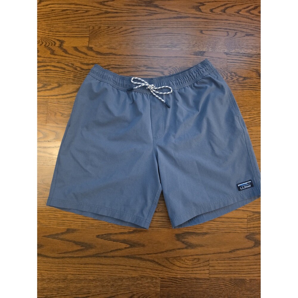 LL.Bean Men's Swim Trunks Blue Large
